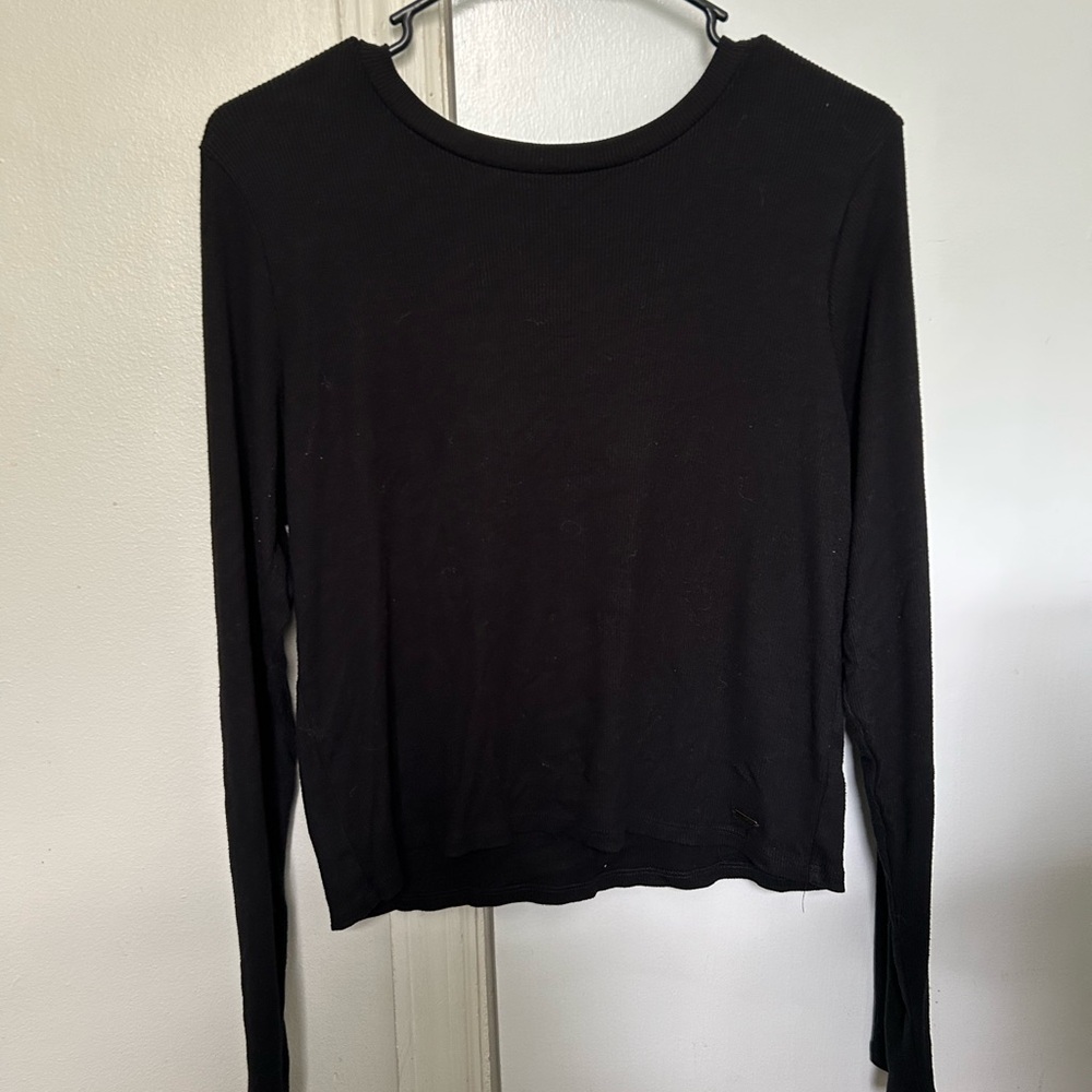 Hollister Classic Black Long Sleeve Tee